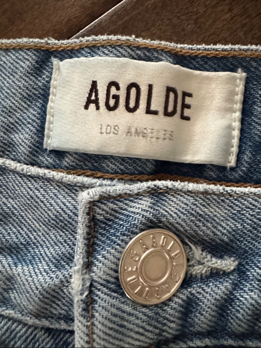 Agolde Cherie Straight-Leg Jeans with Raw Cuff - Picture 2 of 5